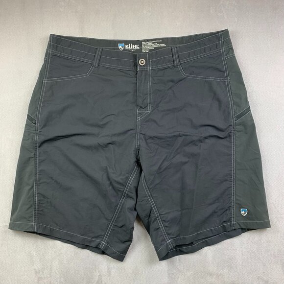 Kuhl Mens Shorts 40 Gray Colorblock Mutiny River Nylon Stretch Outdoor Hiking - Picture 1 of 10